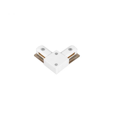 InLight Σύνδεσμος L Λευκός Μονοφασικής Ράγας (TC1-029-WH)