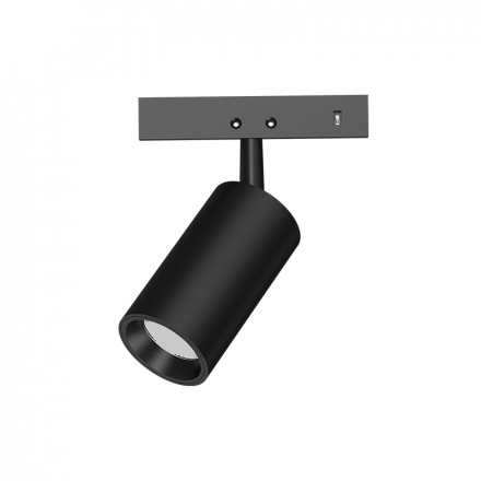 ACA Mini Μαγνητικό Spot LED 24V DC 2W 4000K 190LM 24° RA90 Μαύρο