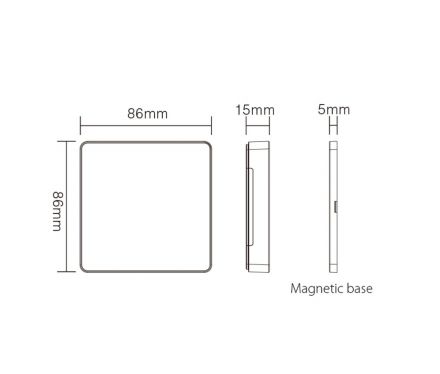 Τηλεχειριστήριο B6 SPI Για LED Ταινία ACA A-B6-B Λευκό IP20