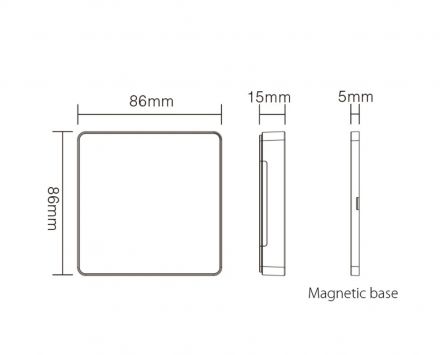 Τηλεχειριστήριο B6 SPI Για LED Ταινία ACA A-B6-B Μαύρο IP20