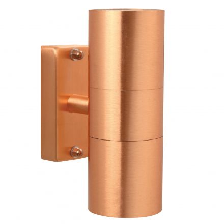 Επίτοιχο Φωτιστικό Tin Double LED 2xGU10 Copper IP54