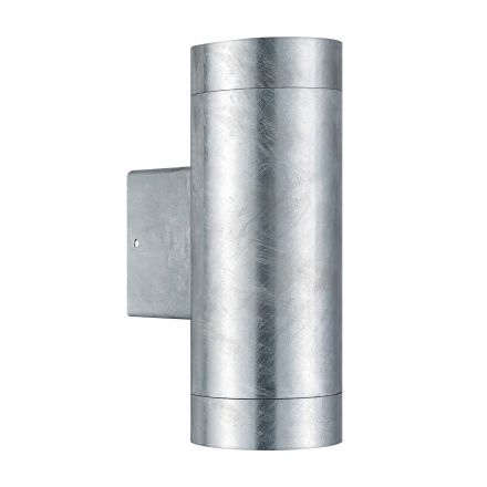 Επίτοιχο Φωτιστικό Tin Maxi Double LED 2xGU10 Galvanized IP54