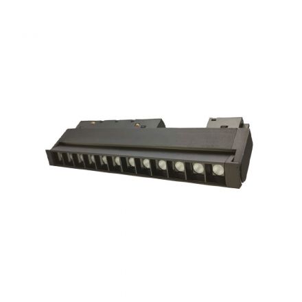 InLight Φωτιστικό LED 12W 3CCT για Μαγνητική Ράγα Μαύρο D:34,4X2,2X6,8cm (TM0090-Black)