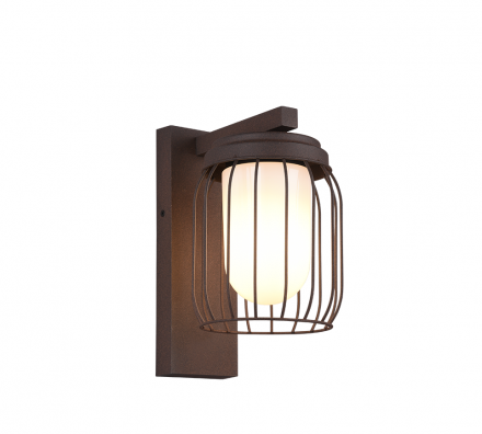 Trio Lighting Απλίκα Φανάρι Τοίχου TUELA 1xE27 LED IP44