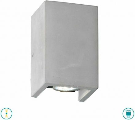 Trio Lighting Απλίκα LED 2xGU10 Concrete CUBE