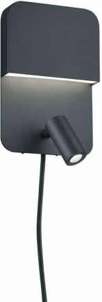 Trio Lighting Απλίκα LED 5W+2.3W Μεταλλική LUIGI