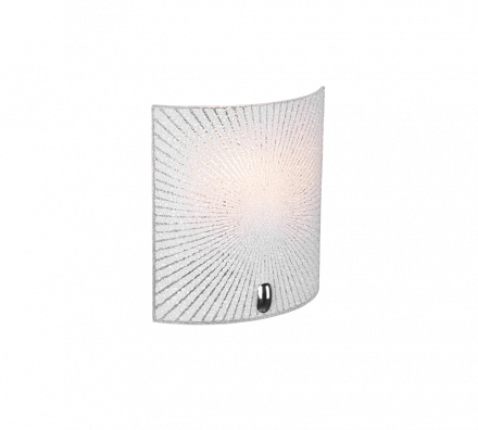 Trio Lighting Απλίκα Τοίχου LED 1xE27 ELISA Μέταλλο/Γυαλί