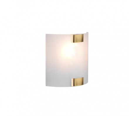Trio Lighting Απλίκα Τοίχου LED 1xE27 PURA Μέταλλο/Γυαλί