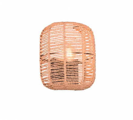 Trio Lighting Απλίκα Τοίχου LED 1xE27 RUNA Sisal