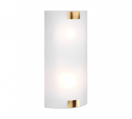 Trio Lighting Απλίκα Τοίχου LED 2xE27 PURA Μέταλλο/Γυαλί