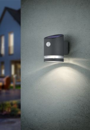 Trio Lighting Απλίκα Τοίχου Ηλιακή Motion Sensor SALTA LED 3W IP44