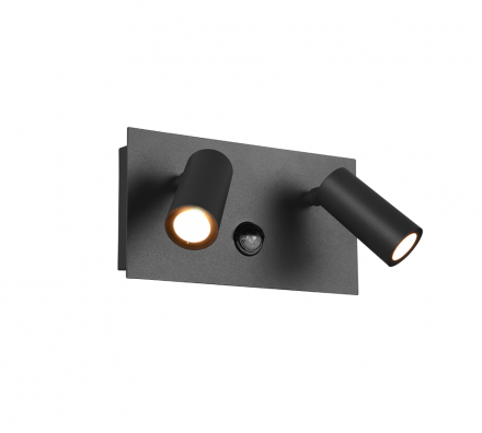 Trio Lighting Απλίκα Τοίχου Με Αισθητήρα Κίνησης TUNGA LED 2x3.5W IP54