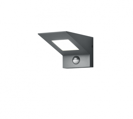 Trio Lighting Απλίκα Τοίχου NELSON LED 8W Με Αισθητήρα Κίνησης IP54