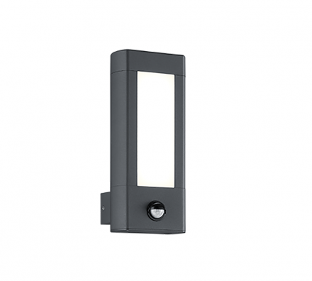 Trio Lighting Απλίκα Τοίχου RHINE LED 2x4.5W Με Αισθητήρα Κίνησης IP54