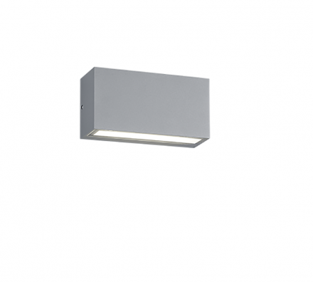 Trio Lighting Απλίκα Τοίχου UP-DOWN TRENT LED 10W IP65 Γκρι
