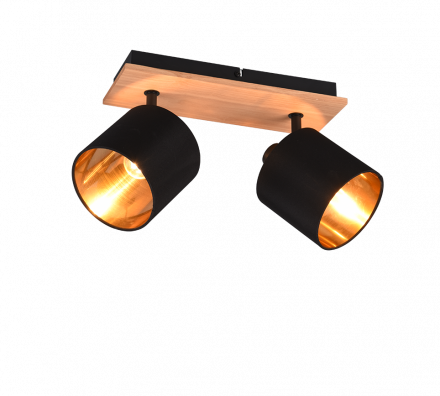 Trio Lighting Διπλό Σποτ LED 2xE14 TOMMY Μέταλλο/Ύφασμα