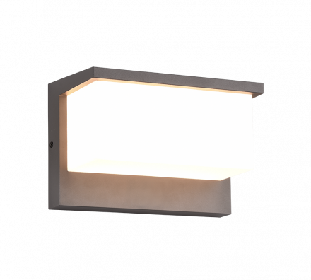Trio Lighting Επίτοιχη Απλίκα LED 13W NESTOS Αλουμινίου IP54 Ανθρακί