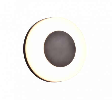 Trio Lighting Επίτοιχη Απλίκα LED 14W MORENA Πλαστικό Μαύρο Ματ
