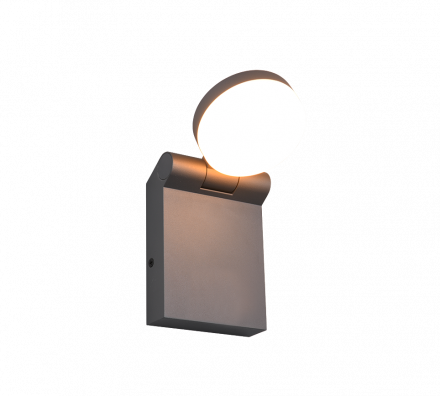 Trio Lighting Επίτοιχη Απλίκα LED 7.5W CCT ADOUR Ανθρακί IP44