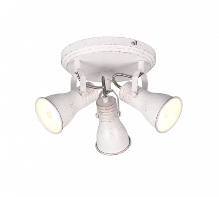 Trio Lighting Επίτοιχο Τριπλό Σποτ LED 3xE14 STEAM Μεταλλικό