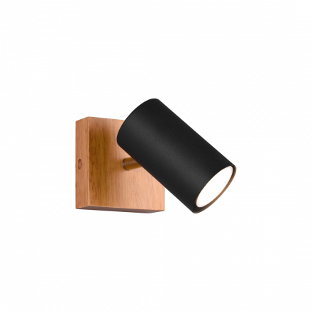 Trio Lighting Επίτοιχο Σποτ LED 1xGU10 MARLEY Ξύλο/Μέταλλο