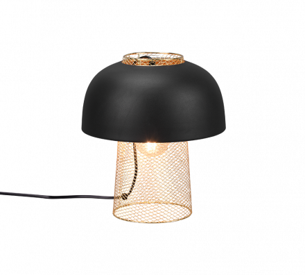 Trio Lighting Επιτραπέζιο Φωτιστικό LED 1xE27 PUNCH Μεταλλικό Μαύρο