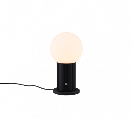 Trio Lighting Επιτραπέζιο Φωτιστικό LED 2W CCT TAURIS Μέταλλο-Γυαλί Μαύρο Ματ-Λευκό