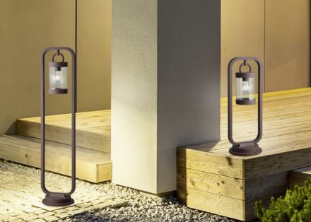 Trio Lighting Φωτιστικό Φαναράκι Με Αισθητήρα Μέρας/Νύχτας SAMBESI 1xE27 LED IP44