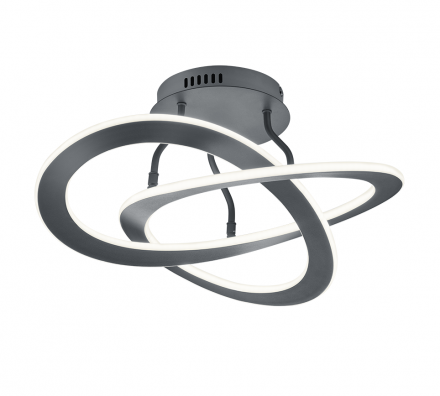 Trio Lighting Φωτιστικό Οροφής LED 40W Μέταλλο OAKLAND