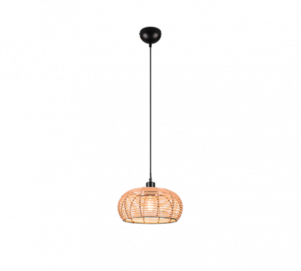 Trio Lighting Κρεμαστό Φωτιστικό LED 1xE27 INGA Rattan
