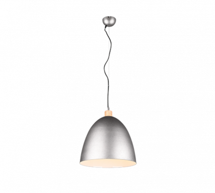 Trio Lighting Κρεμαστό Φωτιστικό LED 1xE27 JAGGER Μεταλλικό Nickel