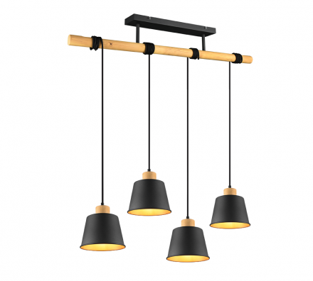 Trio Lighting Κρεμαστό Φωτιστικό LED 4xE27 Μέταλλο HARRIS