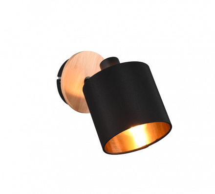 Trio Lighting Μονό Σποτ LED 1xE14 TOMMY Μέταλλο/Ύφασμα
