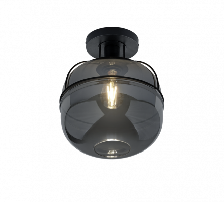 Trio Lighting Πλαφονιέρα LED 1xE27 LORENA Μέταλλο/Γυαλί