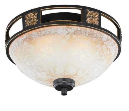 Trio Lighting Πλαφονιέρα LED 2xE27 Μεταλλική QUINTA