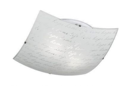 Trio Lighting Πλαφονιέρα LED 2xE27 Μέταλλο/Γυαλί SIGNA
