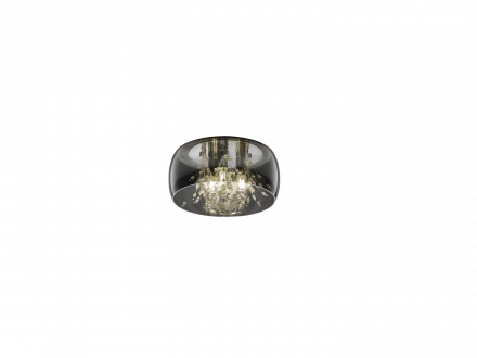 Trio Lighting Πλαφονιέρα LED 3xE14 CRYSTEL Γυάλινη