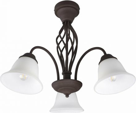 Trio Lighting Πλαφονιέρα LED 3xE14 Μέταλλο RUSTICA