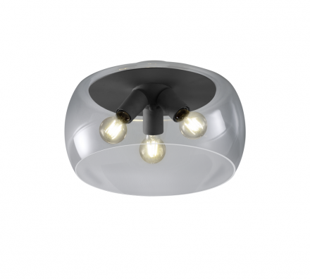 Trio Lighting Πλαφονιέρα LED 3xE27 Μέταλλο/Γυαλί VALENTE