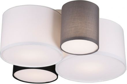 Trio Lighting Πλαφονιέρα LED 4xE27 Υφασμάτινη HOTEL Πολύχρωμη 50cm