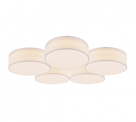 Trio Lighting Πλαφονιέρα LED 58W Μέταλλο/Ύφασμα LUGANO
