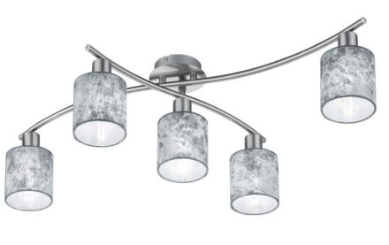 Trio Lighting Πλαφονιέρα LED 5xE14 Μεταλλική GARDA