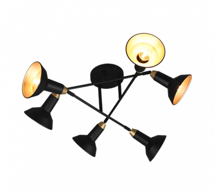 Trio Lighting Πλαφονιέρα LED 6xE14 ROXIE Μεταλλική