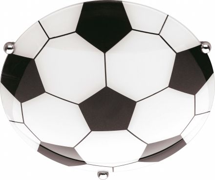 Trio Lighting Πλαφονιέρα Μπάλα Ποδοσφάιρου LED 1xE27 Γυάλινη CHICO