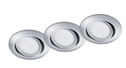 Trio Lighting Set 3x Στρογγυλό Χωνευτό Spot LED 5W RILA