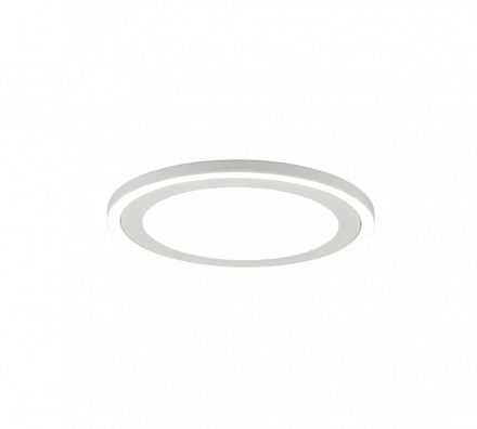 Trio Lighting Στρογγυλή Πλαφονιέρα Οροφής LED 16W+8.5W CARUS Πλαστική Λευκή