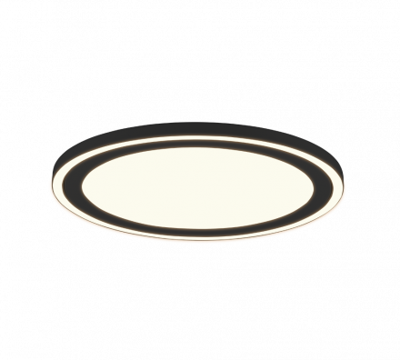 Trio Lighting Στρογγυλή Πλαφονιέρα Οροφής LED 20W+9W CARUS Πλαστική Μαύρη