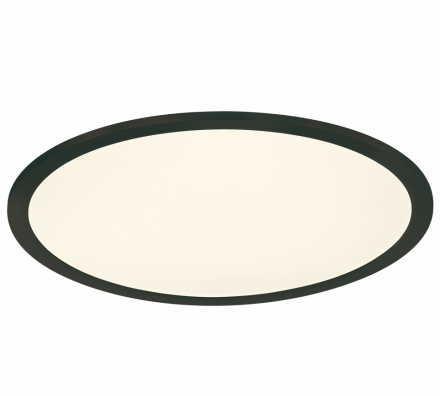 Trio Lighting Στρογγυλό LED Panel 25W Μεταλλικό PHOENIX Μαύρο