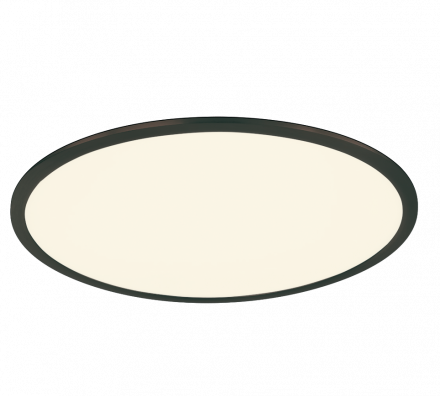 Trio Lighting Στρογγυλό LED Panel 31W Μεταλλικό PHOENIX Μαύρο