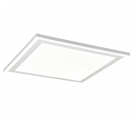 Trio Lighting Τετράγωνη Πλαφονιέρα Οροφής LED 20W+9W CARUS Πλαστική Λευκή
